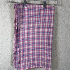 Pink Plaid Fabric 2.1 Yards x 44” Wide Cotton Blend Sewing Quilting Material