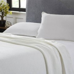 PFD Cotton Rayon Thermal Knit Fabric by the Yard Waffle Weave 330GSM 5/24