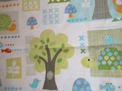 Jo Ann Fabrics Baby Animals And Trees Allover Cotton Fabric SZ 1YX43″ NEW