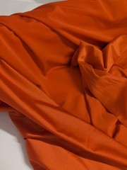 Orange Spandex Polyester Athletic Fabric 4 Way Stretch 2 Yard Cuts
