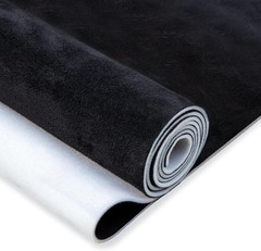 Hiksuky Suede Auto Headliner Fabric 98×60 Inch Foam Backing Black
