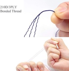 Bonded Thread Heavy Duty Upholstery Polyester Sewing 1 White and 1 Black