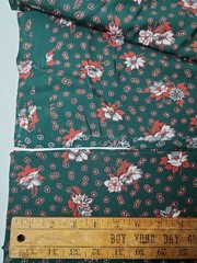2x Floral Print Batik? Fabric Cotton Rayon Quilt Sewing Craft 36″ X 3yds Total