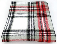 Quilting Fabric Sewing Craft Red Gray & Black Tartan Plaid 13″ x 45″ New Arrival