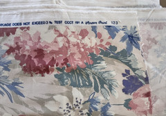 Vtg 1987 House ‘N Home Pink Purple Teal Floral Drapery Fabric 54″ 6.5 Yards
