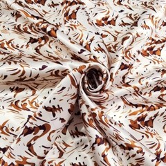 1yard X 148cm Geometric Satin Material Soft Charmeuse Lining Scarf DIY Fabric