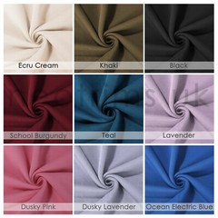 Sweatshirt Fleece Brushed Fabric Matching Knit Rib,School Jersey Material,5Meter