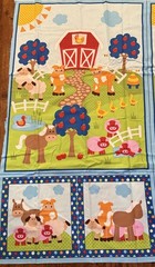 RJR Fabric Christine Sharp Rachael Wright APPLE HILL FARM Panel 23 x 43”