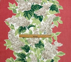 ROBERT ALLEN WINDY CORNER RHUBARB PINK FLORAL VINE EXCLUSIVE FABRIC BY YARD 55″W