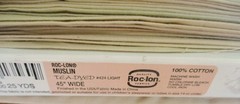 5 uncut yards ROC-LON Tea Dyed Fabric 45″ wide MUSLIN #424