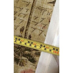 Retired Waverly Sunset Boulevard Fabric 1.8 + Yards CA Landmarks Tea Stained Tan