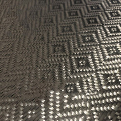 1pcs 3K 260gsm Large Diamond Weave Carbon Fiber Fabric Cloth 100cm*50cm Black