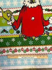 RK Grinch Christmas 100% cotton fabric panel – NOT Premade! Each panel 24×44