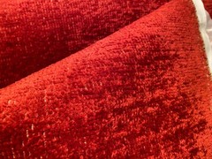 PIERRE FREY Paris Palladio Cerise HAND WOVEN Fabric w/Knit Back $425 Retail BTY