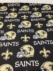 New Orleans Saints 100% Cotton Fabric 1 Yard + 21 Inches One Piece New