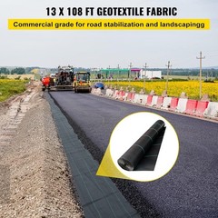 Versatile 13x108ft Landscape Fabric – Ideal for Gardening and Drainage Works