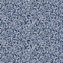 BENARTEX – Classic Keepsakes in Blue by Kanvas Studio – Mini Ferns – Navy Blue