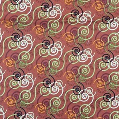 Cotton Fabric 22″x36″ Fall Autumn Halloween Blender Swirls Kate Ward Thacker
