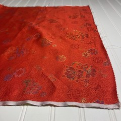 SILK Orange, FABRIC 6 Yards x 22 Inches Wide or 216 Inches x 22 Inches Wide
