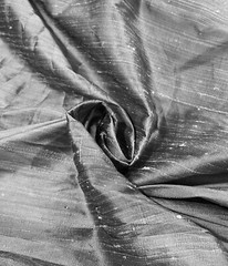 Silver Black Iridescent 100% Silk Dupioni Fabric 54” wide Sold By The Yard