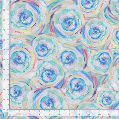 Love Spell Fabric | Tie Dye Swirls Print Multi | Timeless Treasures YARD
