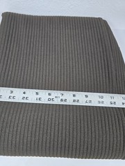 Wide Rib Stretch Knit Fabric Brown 81×54 Apparel Sewing Craft Vintage