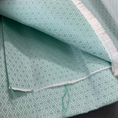 Green Small Geometric Pattern Acetate Rayon Fabric 44″W x 55″ L