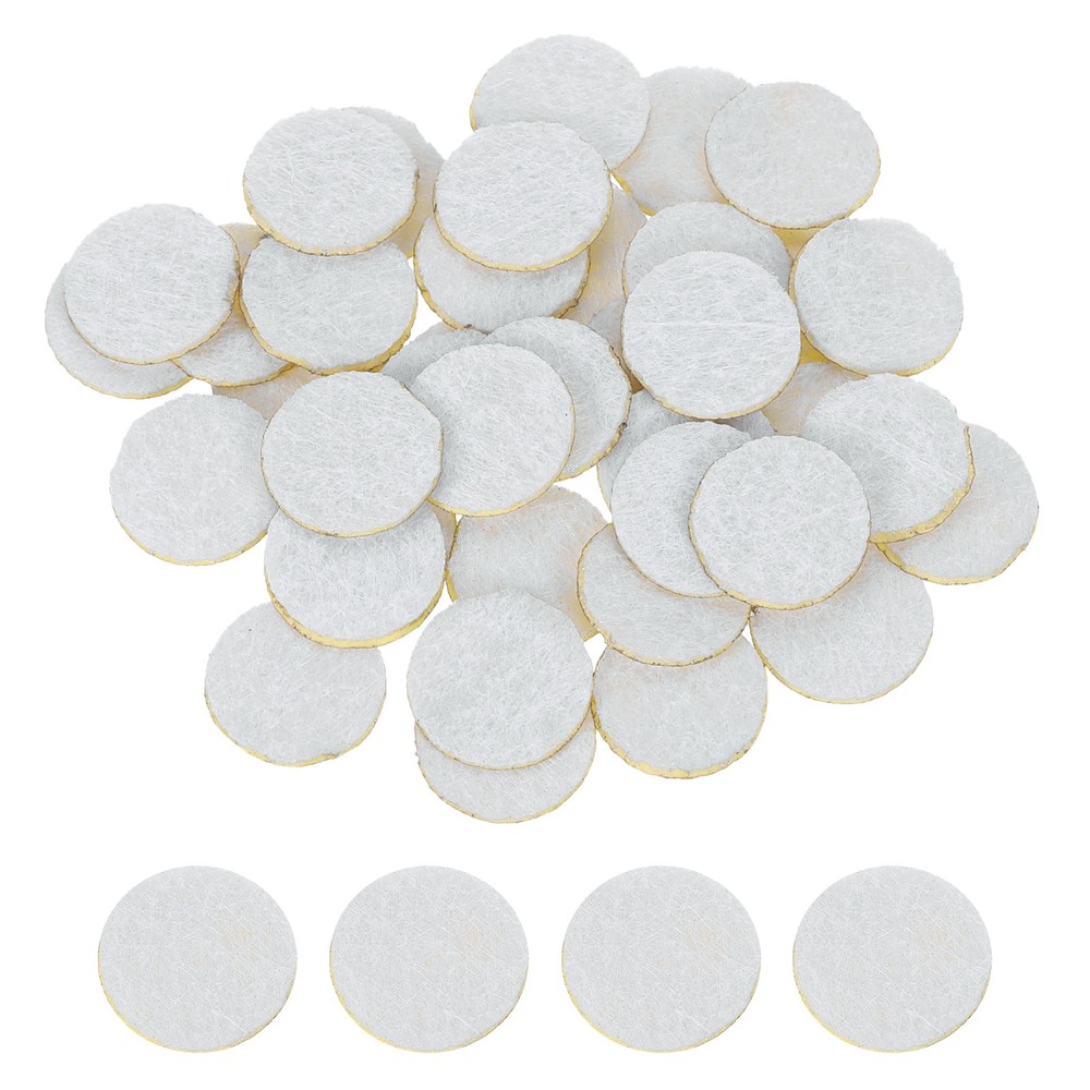 240Pcs Round Felt Circles, 13mm (1/2″) Non-Woven Felt Fabric Sticker, White