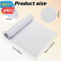 Custom Fursuit Eye Mesh, 39X11.8Inch White PVC Plastic Net 0.2Mm Thick Waterproo