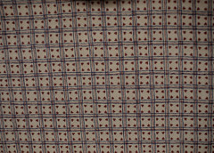 TINY MAROON HEARTS IN MULTI STRIPE CHECKS D 100% COTTON FABRIC 18X44 INCHES