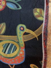 Swavelle Millcreek CRAZY OL BIRD Fabric Tapestry Upholstery Heavy 4 Yards +