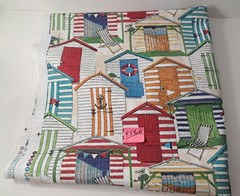 Richloom Solarium Beach Huts Cabana Fabric 4.5 Yards Lx54″W Polyester Waterproof