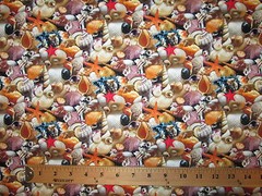 SEA SHELLS BEACH SHELL STAR FISH COTTON FABRIC FQ
