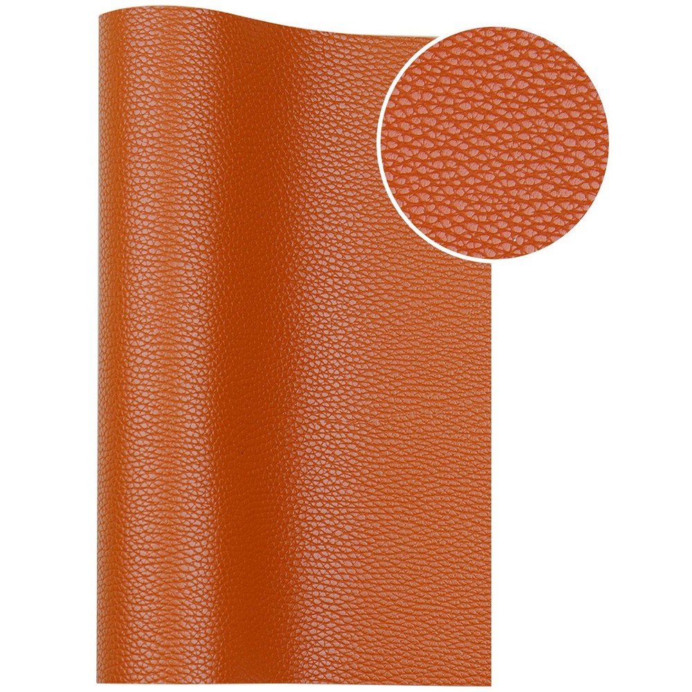 RAGAN Solid Color Faux Leather Sheets( 7.8 “X 53” ), Clear,brown