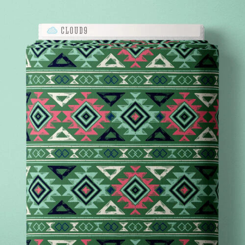 CLOUD9 – Desert Dance By Jillian Nichole – Southwest Geometry – Green Multi