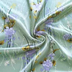Satin Fabric 58″Wide By Yard Silky Charmeuse Material Floral Satin Fabric Scarf