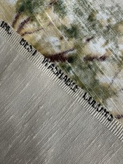 Vintage United Fabrics Silk Blend Scenic Slub Fabric Remnant Country Scene 44×30
