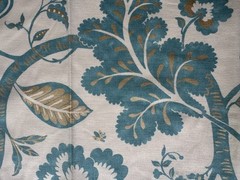 Groundworks Hinton Aqua Designer Fabric Remnant 24″x34″