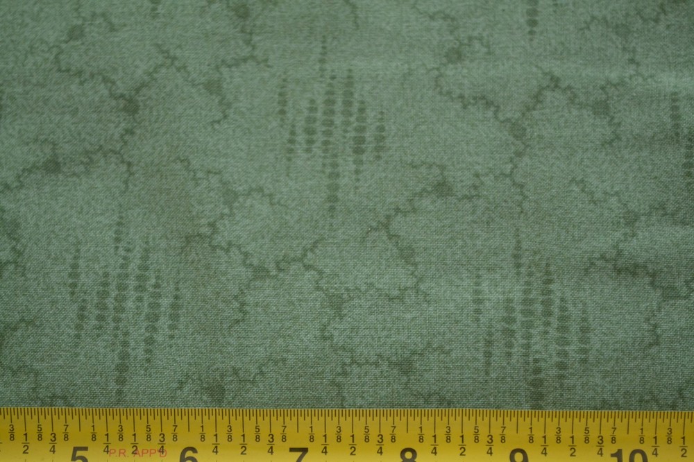 By 1/2 Yd, Dark-Green on Green Quilt Fabric RJR/Bowood House/Pandolph/0072,M9006