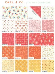 Moda CALI & CO. Charm Pack, 100% Cotton 5-inch Precut Squares (42 pcs)