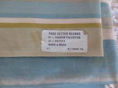 3550. 65% Polyester 35% Cotton STRIPE Apparel, Craft FABRIC – 44″ x 3-1/2 yds.