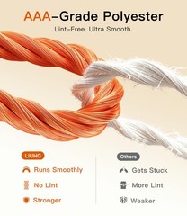 AAA-Grade Polyester Embroidery Thread, 50 Colors, 40WT, 550 Yards Each, [Top …