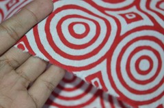 NO TARRIF CHARGES 100%✅ZK_264 Hand Block Circle Print 100%Cotton 5 Yard Fabric