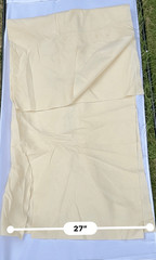 Felt Fabric | Off White Ivory Beige | 54″ by 74″ with small Tear