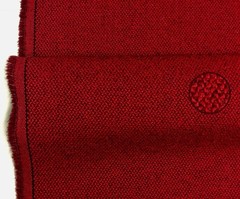 Knoll Hourglass, Flame, 12yards, Upholstery, soil & stain repell