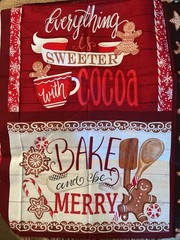 New Baking Up Joy Holiday Fabric & Placemat Kit Shabby Fabrics Wilmington Prints