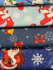 Quilting Fabric Lot – Christmas Holiday Winter, 10 Fat Quarters + 1 FREE!