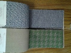 Fabric Sample Book Swatches – Blues, Greens 7.5″ x 3.5″ – 61 pcs. Stripes Checks