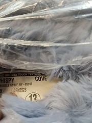 Whispy Snuggle Gray Faux Fur Plush Polyester Fabric Bolt 58/60″ Wide Craft