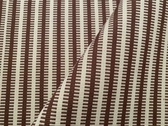 1YD SOANE BRITAIN Jajim Stripe Chestnut Artisanal Warp Weave Fabric $770 Retail
